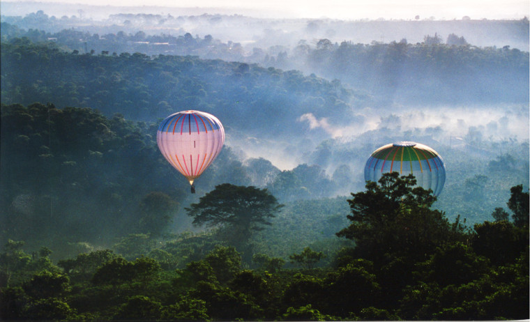 The lush rainforest in Costa Rica contains a canopy layer of wildlife that can't be accessed on foot. So Tucker Comstock, a ballooning friend of Malcolm Forbes, brought the first hot air balloon to Costa Rica in 1991 and now runs a full-service adventure tour company, Serendipity Adventures. 